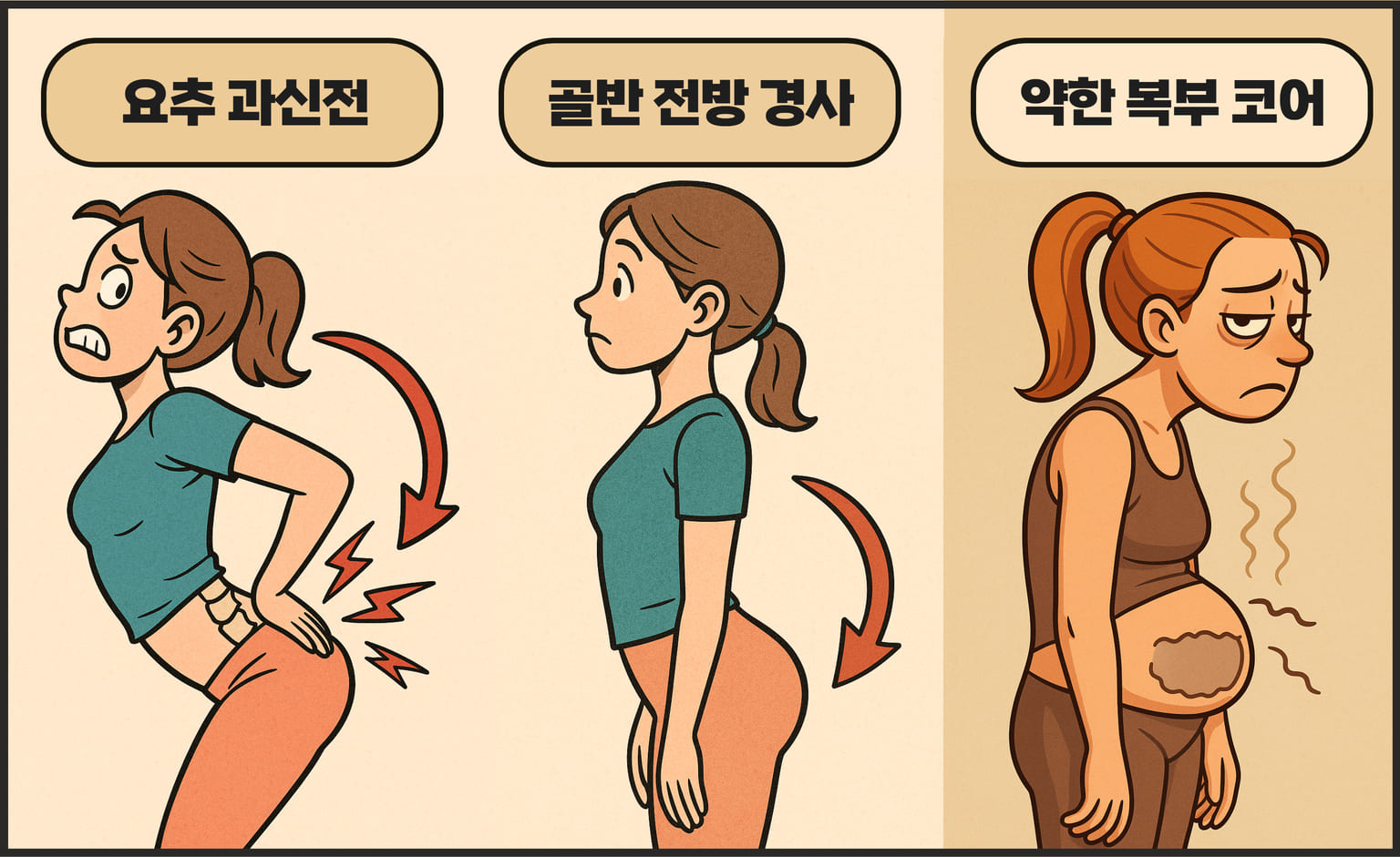 장요근 스트레칭을 함부로 하면 위험한 3가지 케이스 : 요추 과신전, 골반 전방 경사, 복부 코어가 약한 경우