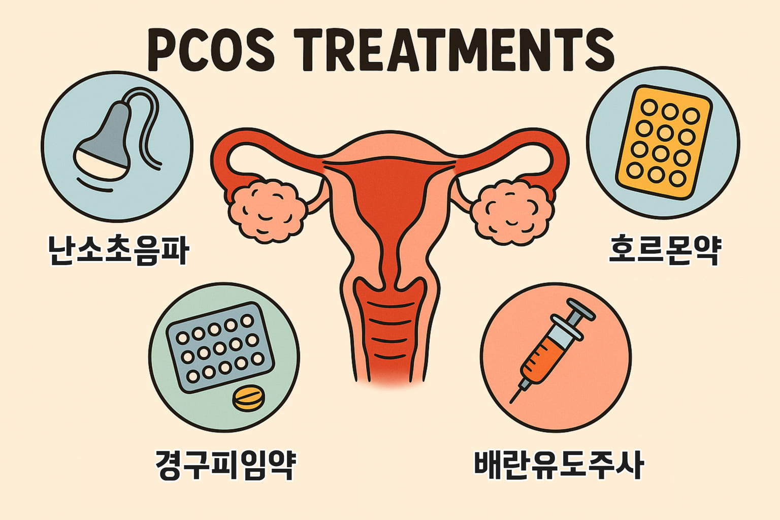다낭성 난소 증후군의 통상적인 치료를 위한 처방은 난소 초음파, 호르몬약, 경구 피임약, 배란유도주사 같은 것들이 있다. 하지만 난소와 호르몬에만 완전히 포커스가 맞춰진 이런 대증 요법의 한계를 느끼는 분들이라면? 간에 주목할 것!